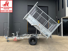 8x5 Single Axle Tipper Trailer  Hydraulic Tipper Trailer Galvanised 1800kg ATM
