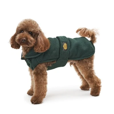 Fashion Dog Fleece-Hundemantel - Grün - 36 cm Wintermantel Fleecemantel Hund