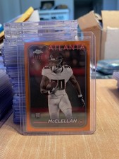 2024 Topps Chrome - Jase McClellan #281 Gold Refractor /25 (RC) Atlanta Falcons