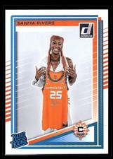 Saniya Rivers 2025 Donruss WNBA RC Rookie #92 Connecticut Sun