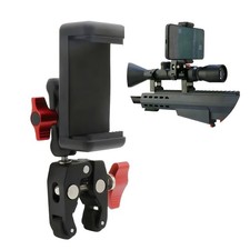 Universal Barrel Scope Phone Clamp, Action Camera Gun Mount Adapter, Bike Mot...