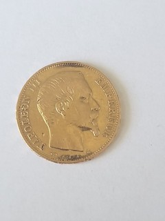 Piece 20 Francs Or Napoléon III 1856 6 37grammes
