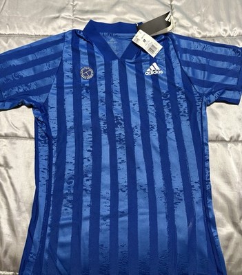 Adidas Men's Freelift Primeblue Tennis Golf Limited Edition Shirt Blue Medium