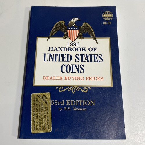 1996 Handbook of United States Coins (53rd Edition) - R.S. Yeoman