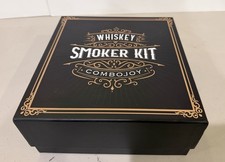 COMBOJOY Whiskey Smoker Kit, Wood, Black, Modern Style, 1 Pack