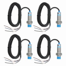 4Pcs Inductive Proximity Sensor,NPN NC M18 DC 6-36V 300mA Proximity Switch