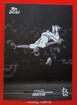 2024 Topps Black & White Ozzie Smith #58 HOF - The Flip - 10+ Items Ship FREE!!!