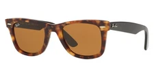 Ray-Ban Wayfarer Polished Havana Tortoise Classic B-15 Sunglasses RB2140 1160 50