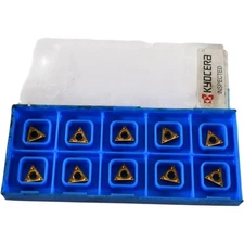 Pack of 10 NEW Kyocera TCMT090202HQ PV710 Indexable Carbide Insert 