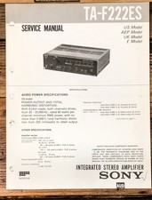 Sony TA-F222ES Amplifier Service Manual Original 