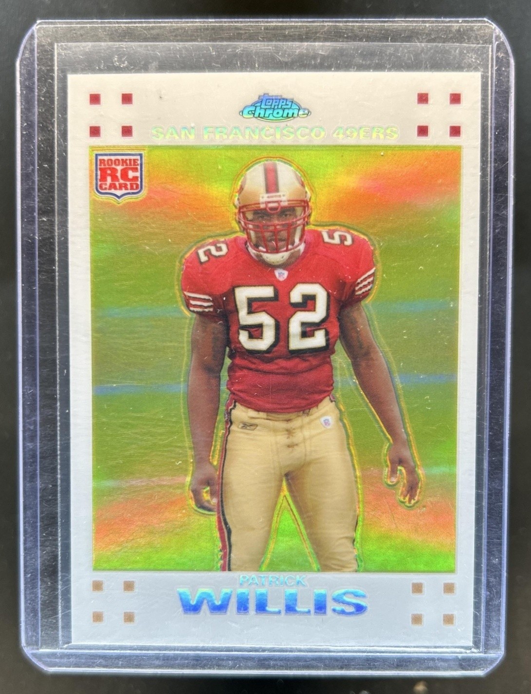 2007 Topps Chrome Patrick Willis RC White Refractor Rookie #/869 49ers