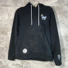GOAT USA OG Black Hoodie Graphic Print Pullover Men's Size XS Streetwear Style