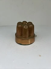 Vintage Solid Copper Cake Jelly Mold Kitchen Wall Decor 2.25”