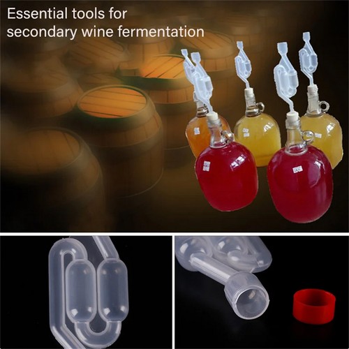 2PCS Transparent One-way Home Plastic Beer Making Tool Equipment Airlock - Picture 11 of 11