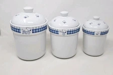 Treasure Craft Snoopy Woodstock Jar Lot of 3 Canisters Set