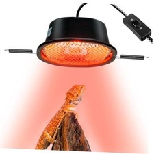 G9 Reptile Infrared Heat Lamp, Terrarium Heating Lamp Fixture Infrared Basking