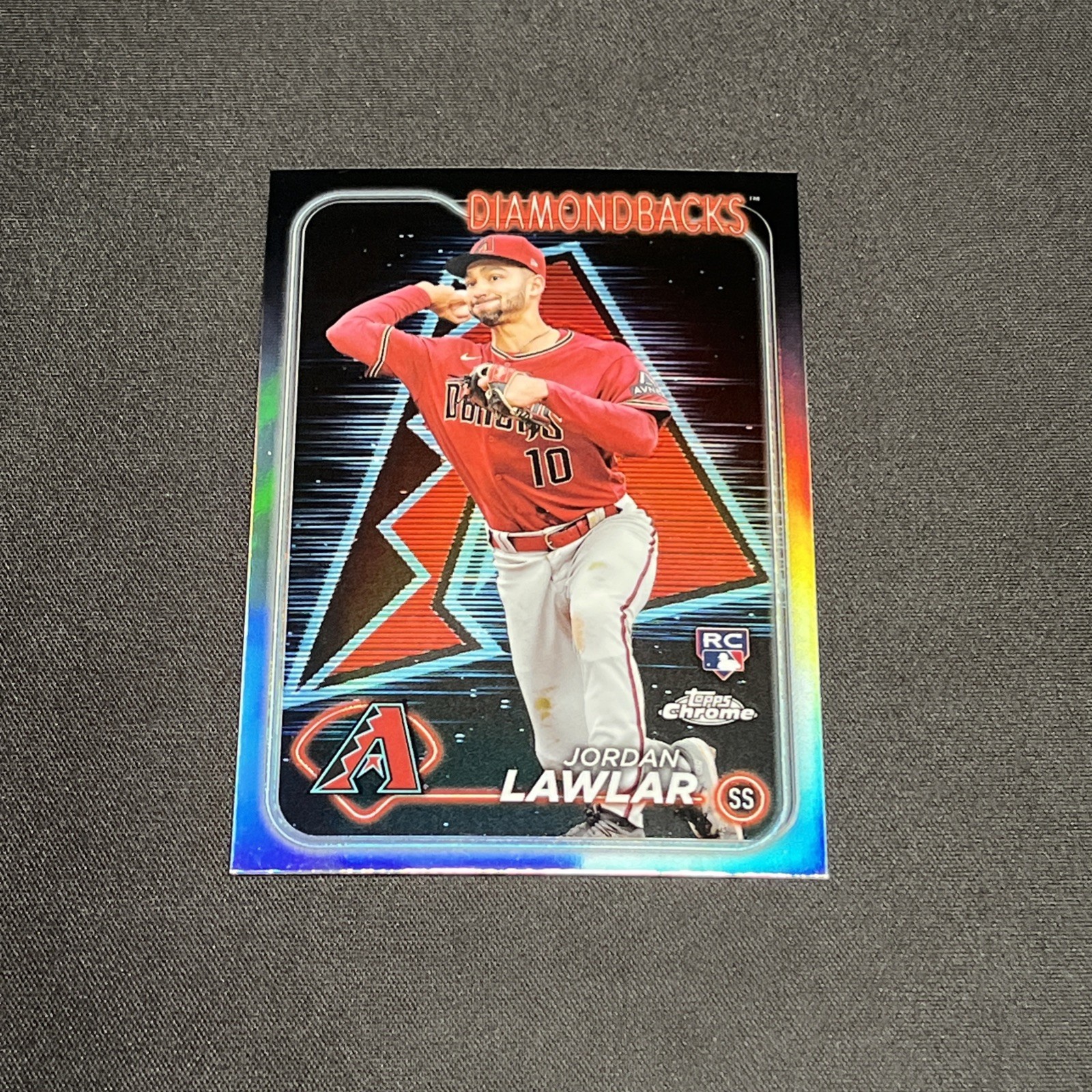 Jordan Lawlar 2024 Topps Chrome #229 Rookie Lightboard Refractor SP Arizona 