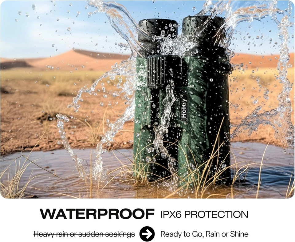 Rugged Green Binoculars, Compact Design, 8x Magnification - Image 4 of 4