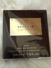 Beckham Signature Eau De Toilette 30 ml 1 Fl. Oz Mens Natural Spray NIB Sealed