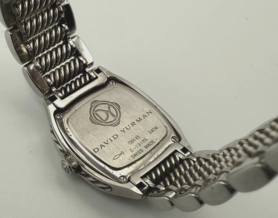 David Yurman Thoroughbred Steel & Diamond Dress Watch T304-XS NB SML Wrist Size - Image 4 of 4