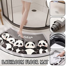 Curved Bathroom Diatom Mud Floor Mat Quick-Dry Non-Slip Rug Shower Toilet Door