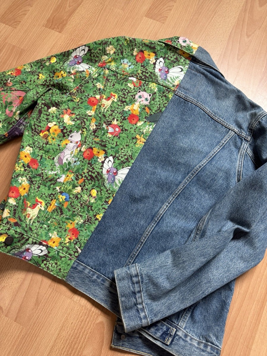 Levi's x Pokémon 25th Anniversary Trucker Denim Jacket Large All