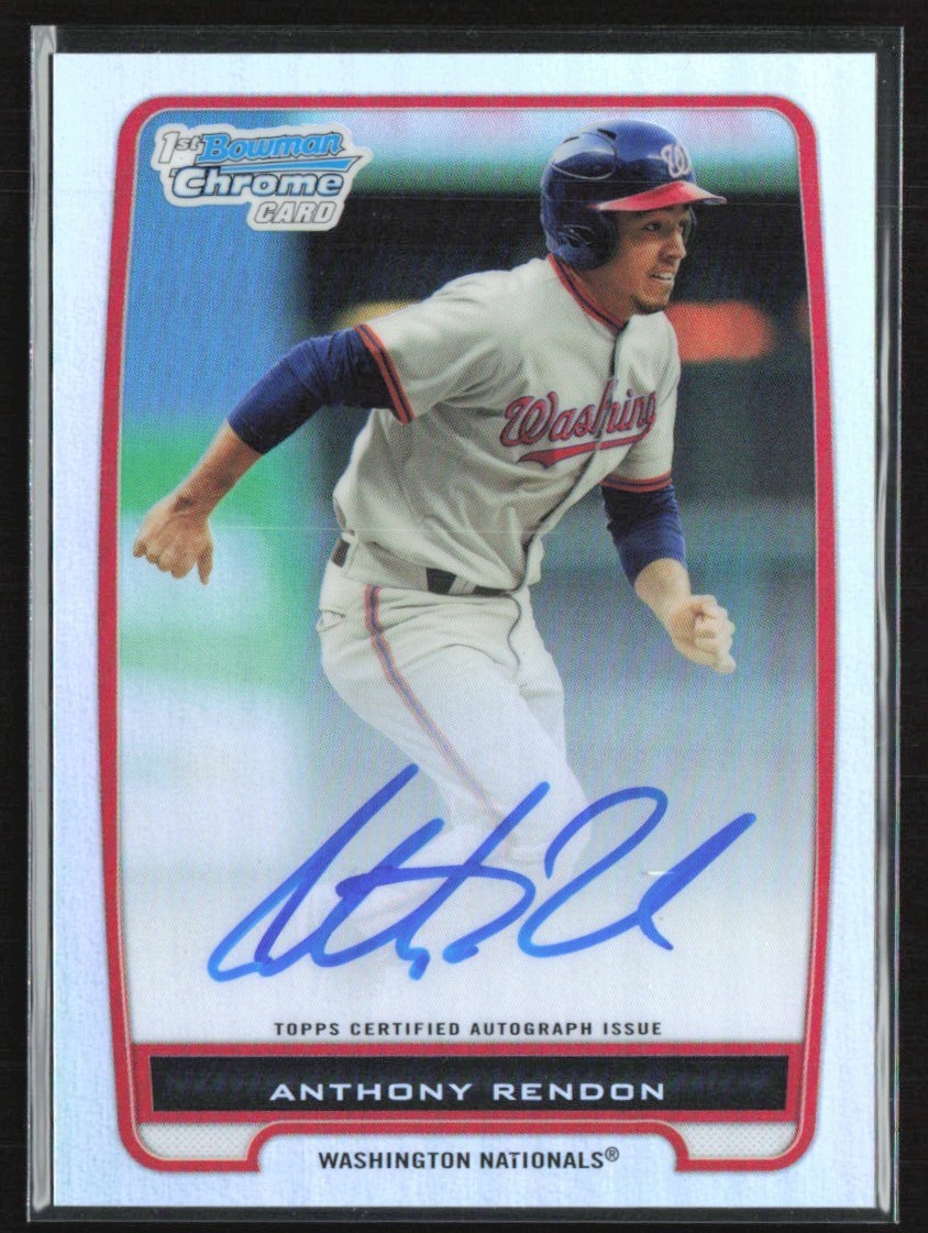 Anthony Rendon 2012 Bowman Chrome Refractor Auto /500 D #BCP88 Washington