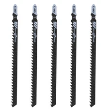 5PCS Jig Saw Blades for Wood, T344D 6 Inch T-Shank Jigsaw Blades, Multi-Purpo...