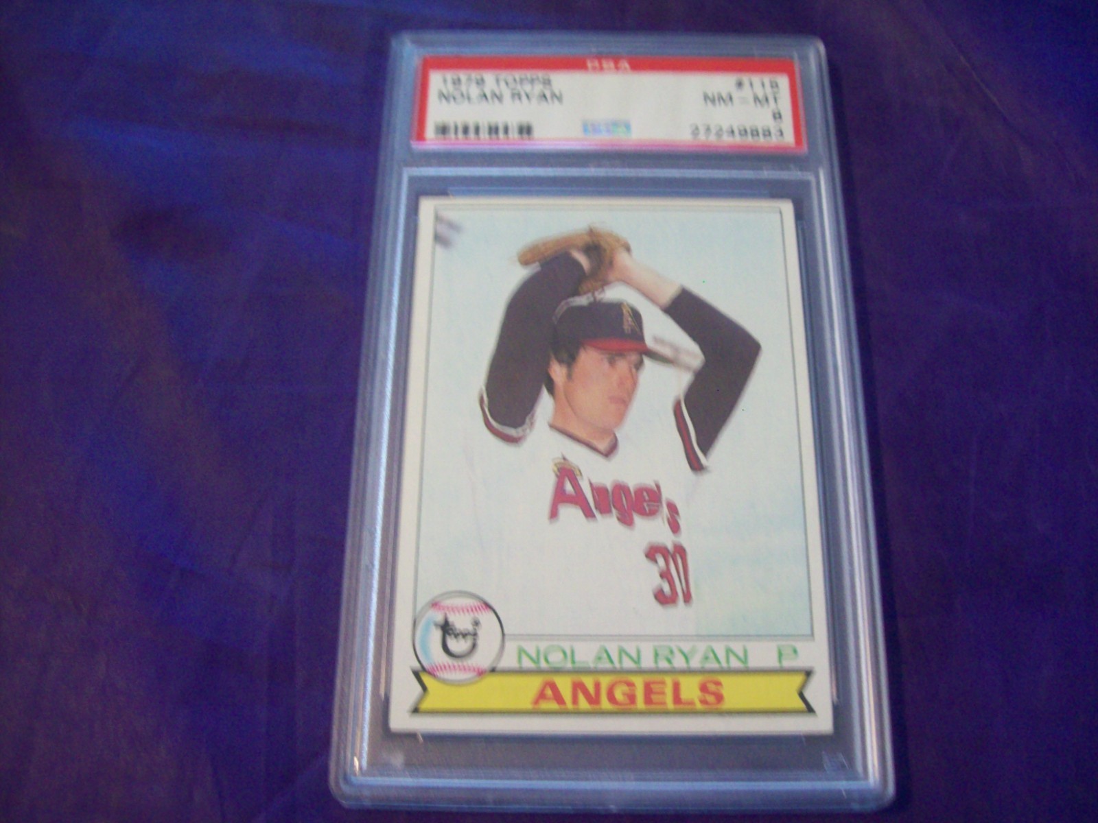 1979 TOPPS #115 NOLAN RYAN PSA 8