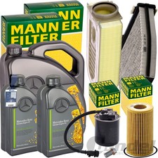 MANN INSPEKTIONSPAKET+7L ORIGINAL 5W-30 &Ouml;L passend f&uuml;r MERCEDES W204 W212 GLK