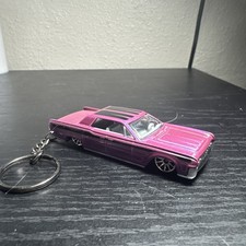 1964 Lincoln Continental Purple Keychain 1:64 Diecast Hot Wheels Matchbox Gift