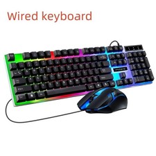 RGB Gaming Keyboard Mouse Combo LED USB Wired for PC PS4 Xbox Laptop