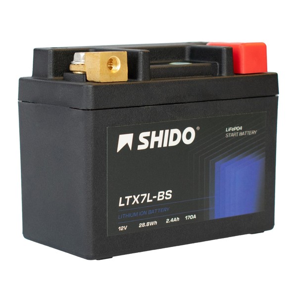 Shido Batterie 12V 2,4AH6AH YTX7L-BS (FüR: Yamaha N-Max 125 Abs SE93 15-16 )-image