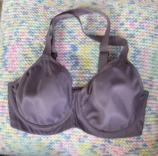 M&S Underwired Full Cup Bra 34DD Color Lilac With cross over straps.