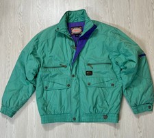 Vintage 90s Campri Ski Jacket Teal Purple Mens Medium Ozark Retro Snow Jacket
