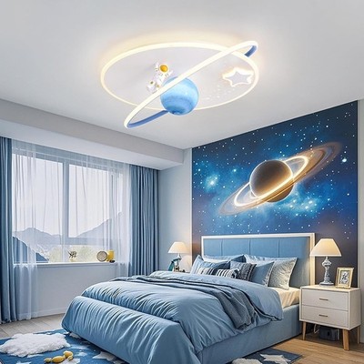 Modernes Design Mond Astronaut LED Deckenleuchte Mit Fernbedienung,Oval