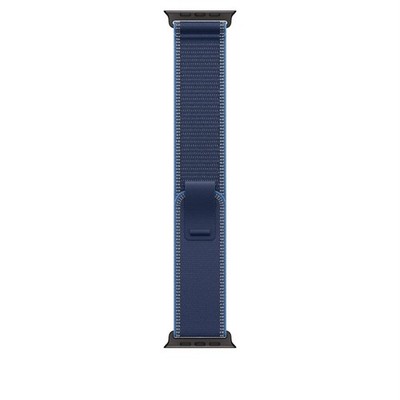 Apple 49mm Blau/Hellblau Trail Loop - S/M - Schwarz Titan Finish Band Titani