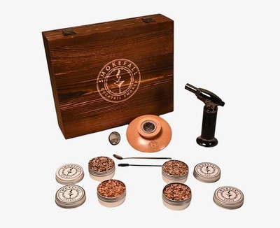 Smokefall Cocktail Smoker Gift Set for Smoking and infusing Whiskey, Bourbon,...