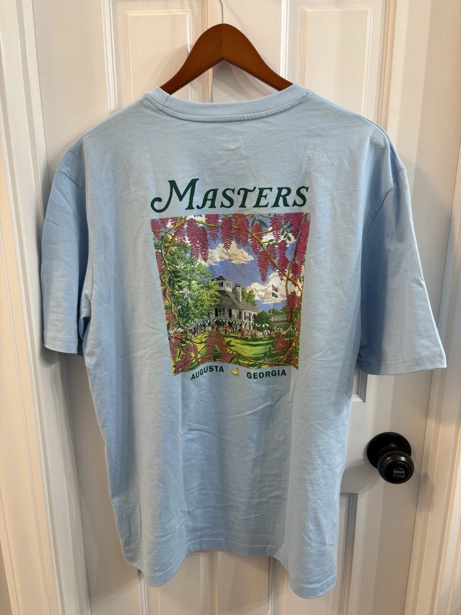 2026 Masters Augusta National T-Shirt light blue reprint AN69619
