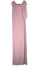 Pretty Little Thing Pink Drape Midaxi Women's US 12 Dress New with Tags