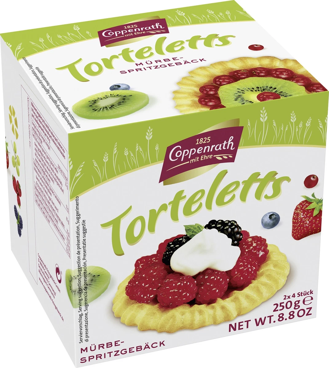 Coppenrath Mürbe Spritzgebäck Torteletts 250 g kleine Böden (15,96 EUR/KG)