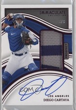 2023 Panini Immaculate Prospect Pink 3/8 Diego Cartaya #44 Patch Auto uk2