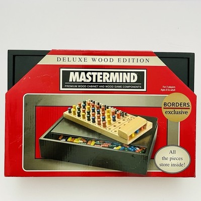 Pressman Mastermind Board Game Deluxe Wood Edition Hasbro 2007 Vintage Rare