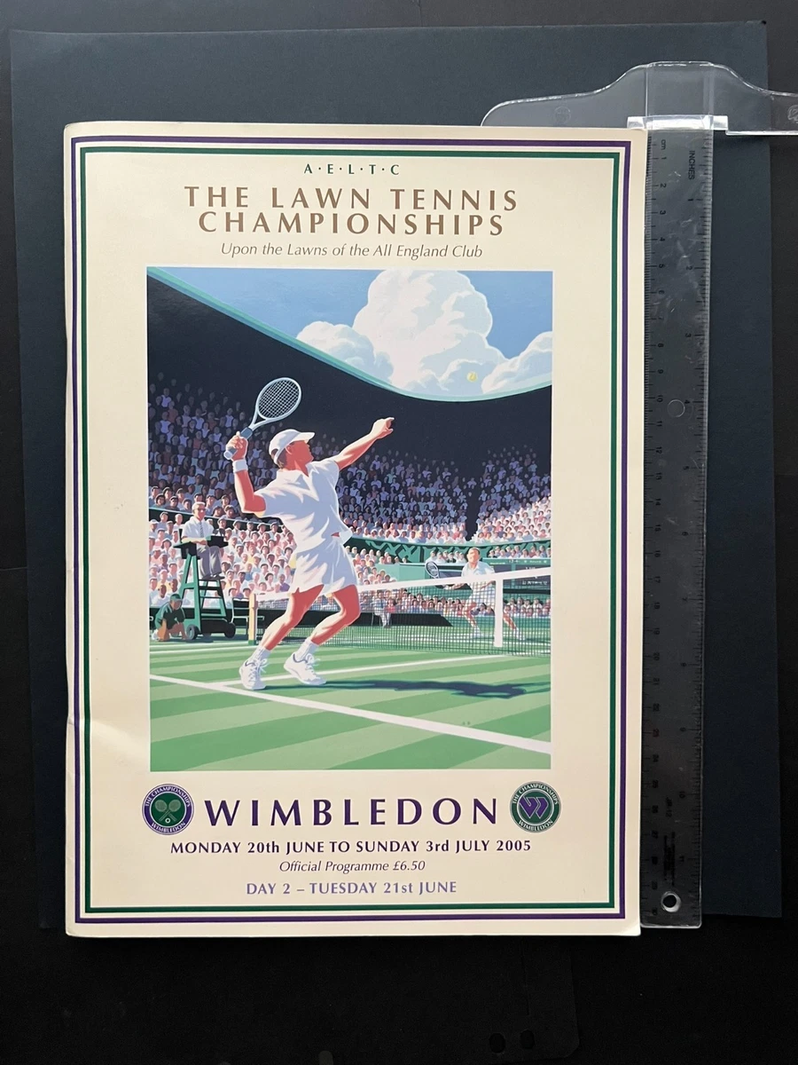 Wimbledon Tennis Fan Programs for sale | eBay