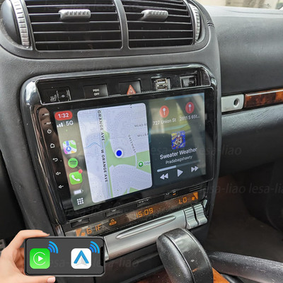 9'' Car Stereo Radio GPS WIFI BT For Porsche Cayenne 2002-2010 Carplay Android 15