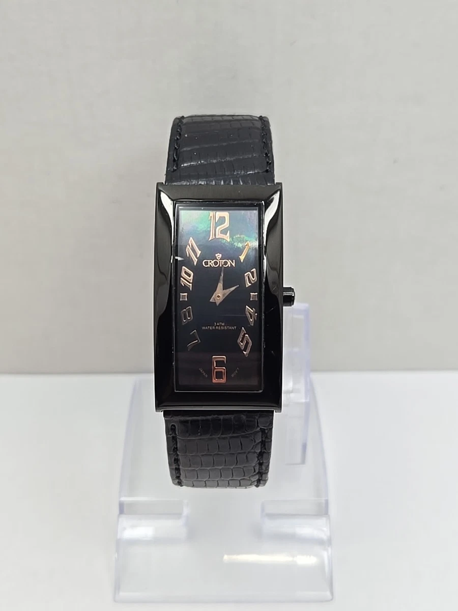 Croton Rectangle Stainless Steel Case Wristwatches for sale  display picture 2