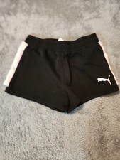 Puma Shorts Girls Large 12-14 Black Terry