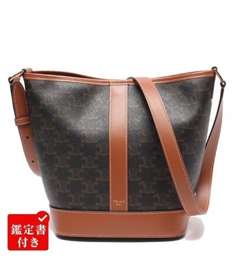 CELINE Schultertasche Crossbody Small Bucket Triomphe Canvas 191442 Damen