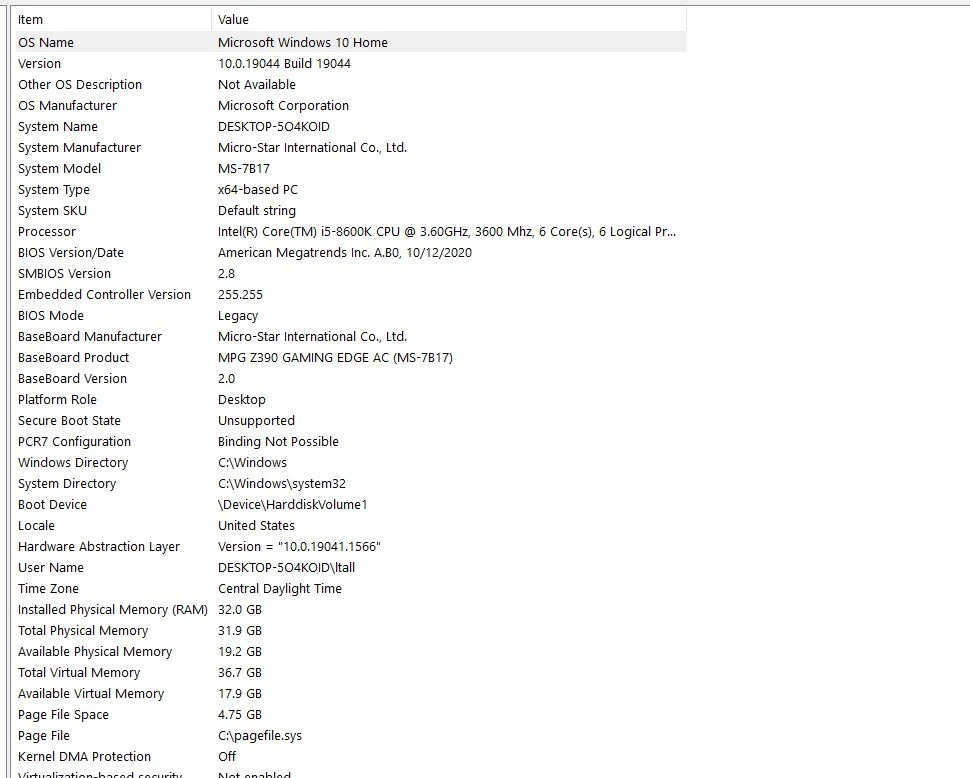 Desktop Gaming PC ASUS ROG GTX 1070 i5 8600k 32GB RAM