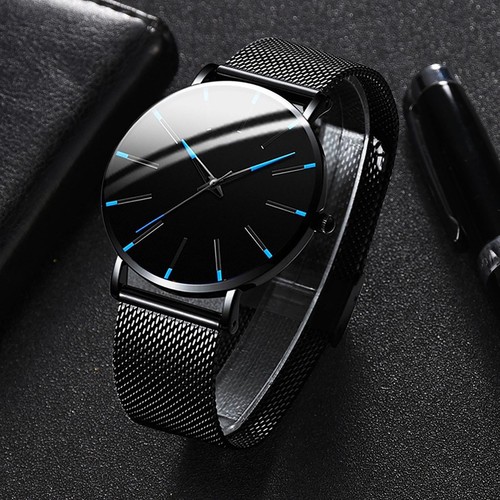 Men's Watch Stainless Steel Ultra Thin Classic Business Wristwatch